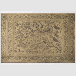 鳥と森のタペストリーデクページ紙 薄葉紙