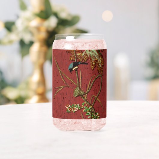 鳥と植物のヤンパンの装飾芸術 ガラス缶 (インサイチュ (ウェディング))