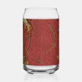 鳥と植物のヤンパンの装飾芸術 ガラス缶 (左)