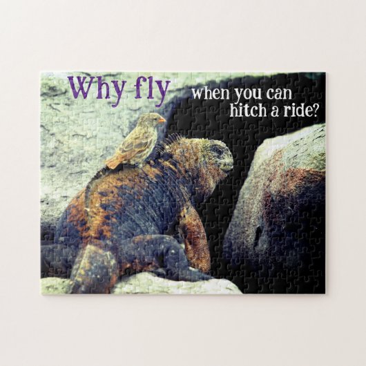 鳥と海洋のイグアナ ジグソーパズル (横)