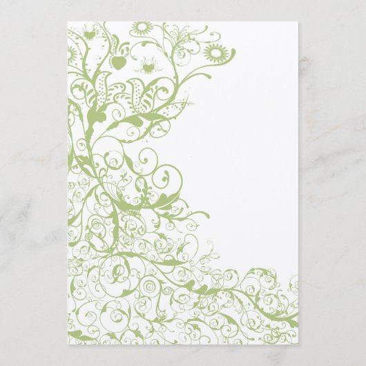 鳥と渦巻き結婚のメニュー メニュー (裏面)