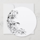 鳥と渦巻結婚きのサンキューカード サンキューカード (裏面)