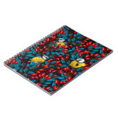 鳥と犬のバラお尻、青と赤のノート ノートブック (左側)