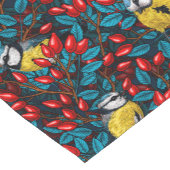 鳥と犬のバラお尻、青と赤 ショートテーブルランナー (コーナー)