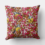 鳥と犬バラお尻 クッション (裏面)