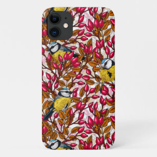 鳥と犬バラお尻 iPhone 11 ケース