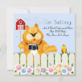 鳥と猫の写真家実在家跡新築 カード (正面)