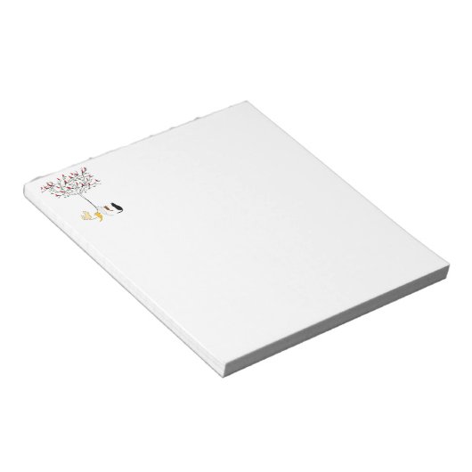 鳥と猫 ノートパッド (アングル)