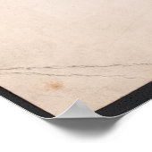 鳥と秋の飼料アンティークイラストレーション ポスター (角)