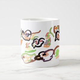 鳥と秋 ジャンボコーヒーマグカップ