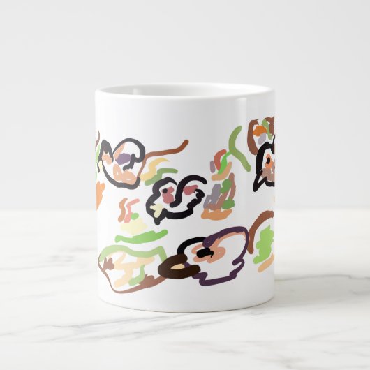 鳥と秋 ジャンボコーヒーマグカップ (正面)