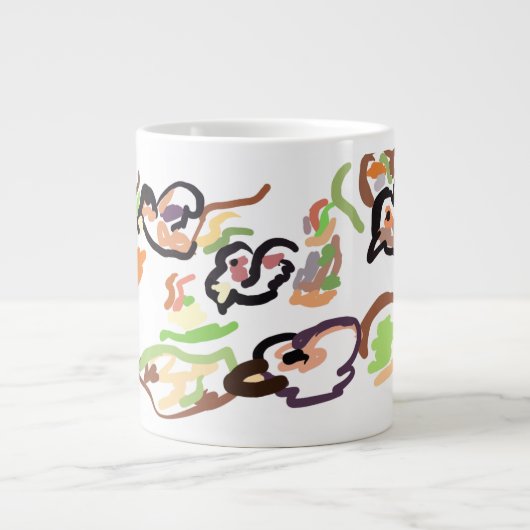 鳥と秋 ジャンボコーヒーマグカップ (正面)