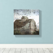 鳥と納屋 キャンバスプリント (インサイチュ (ウッドフロア))