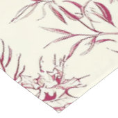 鳥と素朴ポインセチアのクリスマスパターン(17) テーブルクロス (アングル)