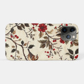 鳥と素朴ポインセチアのクリスマスパターン(22) Case-Mate iPhoneケース (裏面(横))