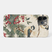 鳥と素朴ポインセチアのクリスマスパターン(8) Case-Mate iPhoneケース (裏面(横))