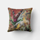 鳥と緑の装飾用クッション クッション (裏面)