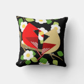 鳥と自然愛好家 クッション (正面)