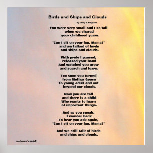『鳥と船と雲の家族の詩ポスター』 ポスター