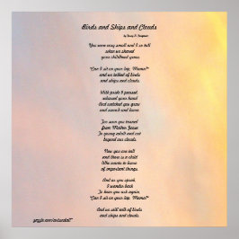 『鳥と船と雲の家族の詩ポスター』 ポスター