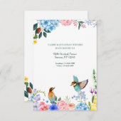 鳥と花が動く告知 案内状 (正面/裏面)