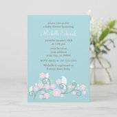 鳥と花のシャワー招待状 招待状 (スタンド正面)