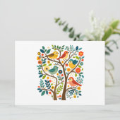 鳥と花のスカンジナビア民俗芸術 招待状 (スタンド正面)