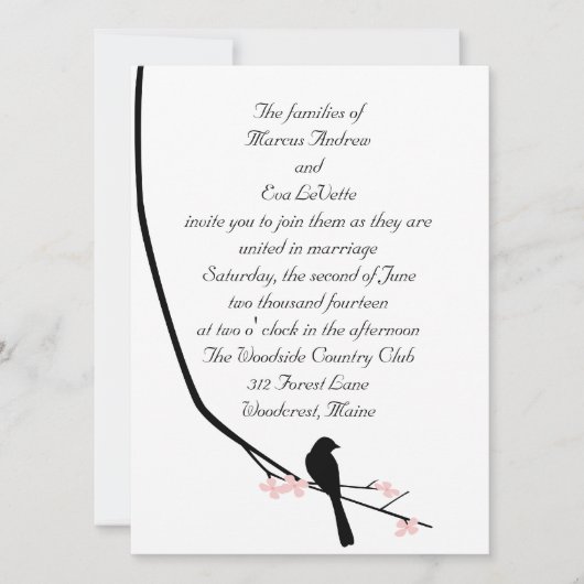 鳥と花の大招待状 招待状 (正面)