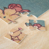 鳥と花アートピ日本のンクフローラ ジグソーパズル (側面)