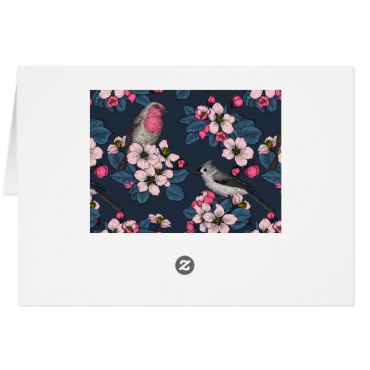 鳥と花 (裏面横)