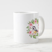 鳥と花2 ジャンボコーヒーマグカップ (正面右)