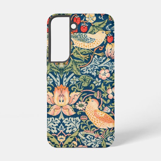 鳥と花 ウィリアム・モリス アート SAMSUNG GALAXYケース (裏面)