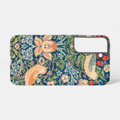 鳥と花 ウィリアム・モリス アート SAMSUNG GALAXYケース (裏面横)