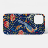 鳥と花 ウィリアム・モリス iPhoneケース (裏面横)