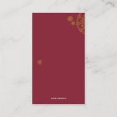 鳥と花 エンクロージャーカード (裏面)