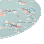 鳥と花 カッティングボード (角)