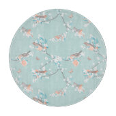鳥と花 カッティングボード (正面)