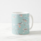 鳥と花 コーヒーマグカップ (正面右)