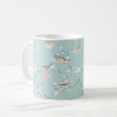 鳥と花 コーヒーマグカップ (正面左)