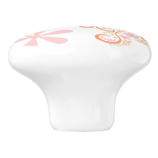 鳥と花 セラミックノブ (側面)