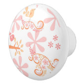 鳥と花 セラミックノブ (右)