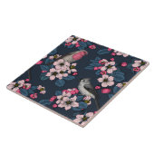 鳥と花 タイル (側面)