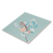 鳥と花 タイル (側面)