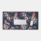 鳥と花 デスクマット (キーボード&マウス)