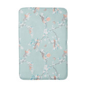 鳥と花 バスマット (正面縦)