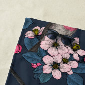 鳥と花 ビーチタオル (インサイチュ)