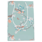 鳥と花 ミディアムペーパーバッグ (正面)