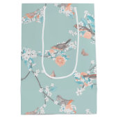鳥と花 ミディアムペーパーバッグ (裏面)