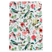 鳥と花 |抱き枕 ミディアムペーパーバッグ (裏面)