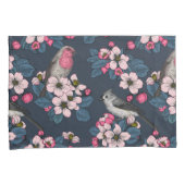 鳥と花 枕カバー (正面右)